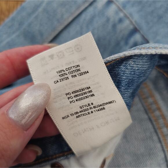 Aritzia Denim Forum Farrah Hi-Rise Wide Leg Cargo Jeans - Picture 9 of 13